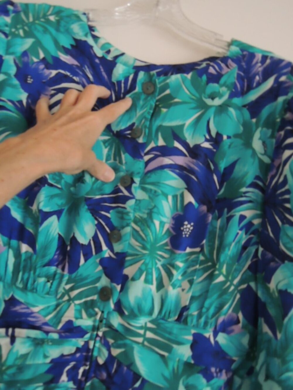 Ladies Dress Size 10 Peplum Waist L/S Floral Pattern by ELOQUENCE - NWOT - Picture 8 of 11